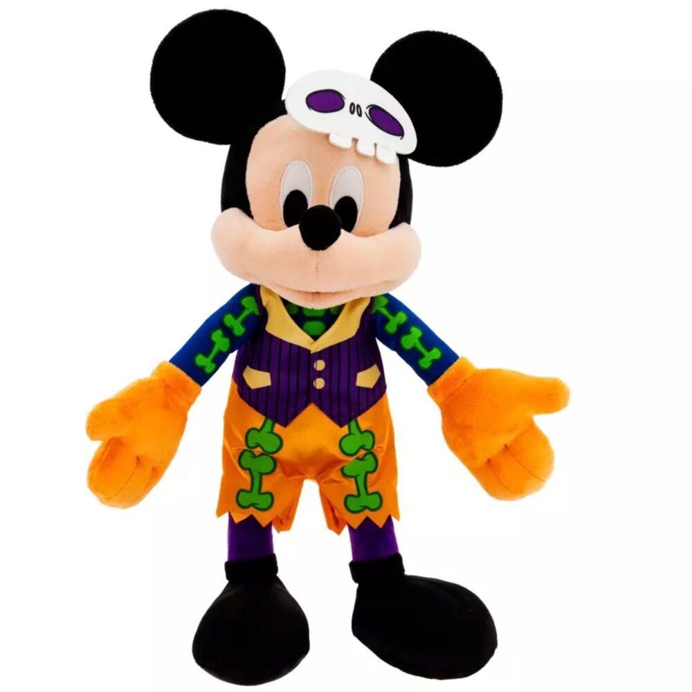 Mickey Mouse Glow-in-the-Dark Halloween 2023 Plush Disney Store NWT Medium 15”